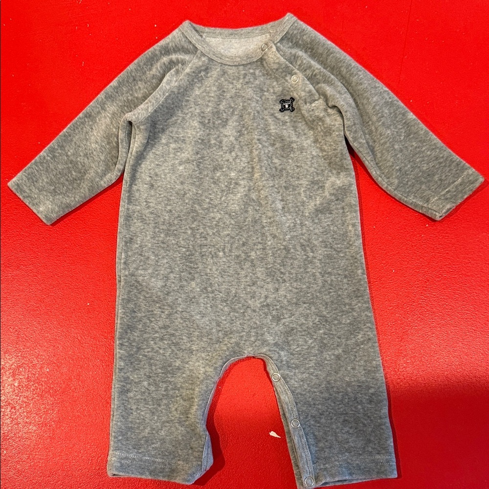 nununu Soft Gray Kids Footie